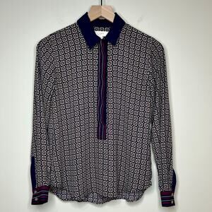 Ann Taylor LOFT Blouse Size XS Button Up Long Sleeves